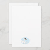 Platte Save The Date Kaart : Mooie Zwaan (Voorkant / Achterkant)