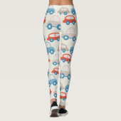 platte schatauto's leggings (Achterkant)