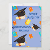 Platte uitnodiging, formaat: 12,7 x 17,8 cm, papie kaart (Voorkant)