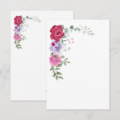 Platte uitnodiging, formaat: 13 x 18 cm, papier: m kaart (Voorkant / Achterkant)