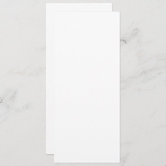 Platte uitnodiging, grootte: 4 "x 9.25", papier: S Kaart (Voorkant / Achterkant)