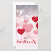 Platte Valentijnsdag Kaart (Voorkant / Achterkant)