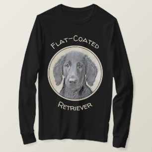 Platte verfschildering van een opbergplaats - Oors T-shirt