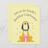 Platte verjaardags Kaart (Voorkant / Achterkant)