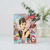 Platte wenskaart, dankkaart briefkaart (Staand voorkant)