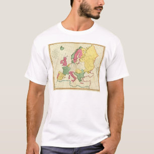 Plattegrond Europa T-shirt
