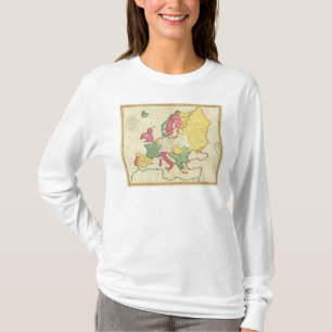 Plattegrond Europa T-shirt