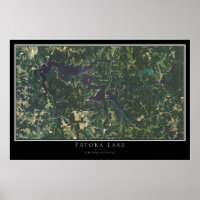 Plattegrond Poster voor satelliet bij Indiana Lake