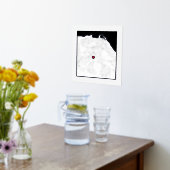 Plattegrond van Edinburgh Schotland Chic Modieus E Folie Afdrukken (Laag (Keuken))