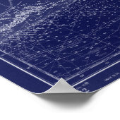  plattegrond van Florida Poster (Hoek)