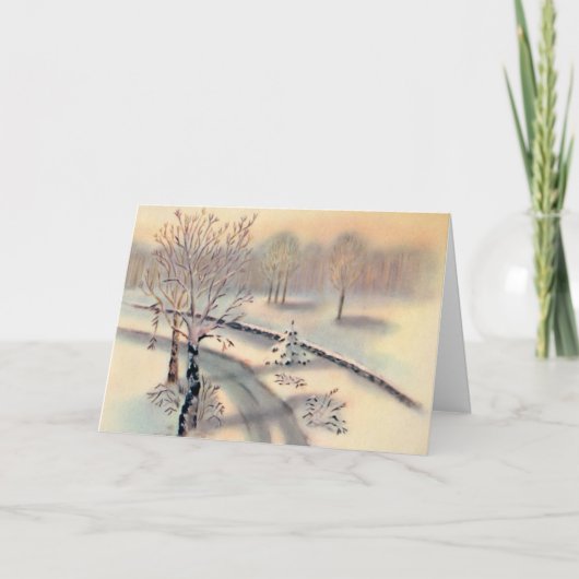  platteland kerst Kaart (Voorkant)