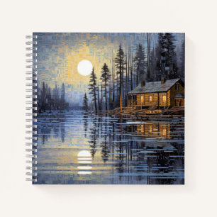 Platteland Landschap Art Decor Paint Notitieboek