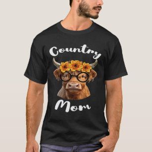 Platteland Moeder voor Boerderij Moeder of Koe Moe T-shirt