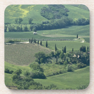 Platteland nabij Montepulciano, Val d'Orcia, Onderzetter