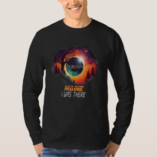 Platteland Totale Zonsverduistering 2024 Maine T-shirt