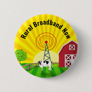Plattelandsbreedband nu ronde button 5,7 cm