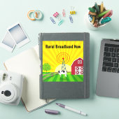 Plattelandsbreedband nu sticker (iPad Cover)