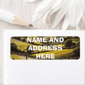 Plattelandschap retour adreslabels etiket (Insitu)