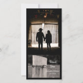 Plattelandsfence Post Country Ranch Hartelijk dank Bedankkaart (Voorkant)