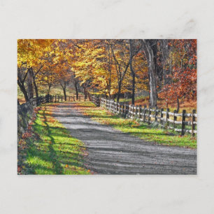 Plattelandsherfst Briefkaart