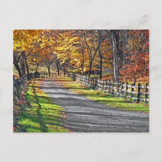 Plattelandsherfst Briefkaart (Voorkant)