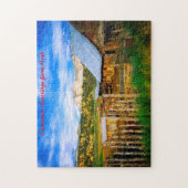 Plattelandslandschap Utah.kerstgroeten Legpuzzel (Verticaal)