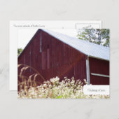 Plattelandsrode Boerderij Briefkaart (Voorkant / Achterkant)