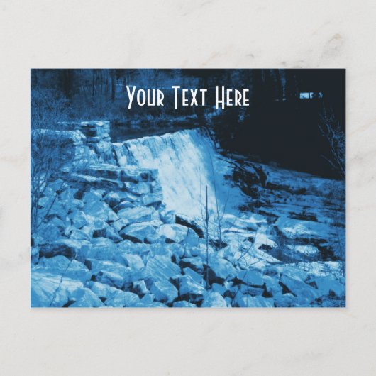 Plattelandswaterdamp Natuur  Briefkaart (Voorkant)