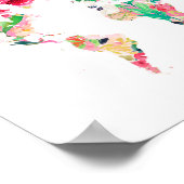 PLATTELANDSWERELDKAART POSTER (Hoek)