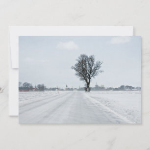 Plattelandswinterweg