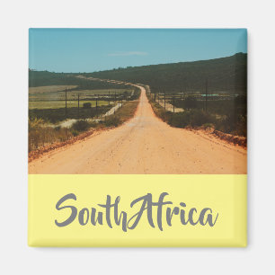 Plattelandweg Zuid-Afrika Landschapszicht Magneet
