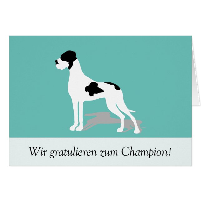 Plattendogge Karte (Voorkant Horizontaal)