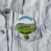 Platteville Wisconsin Button (In situ)