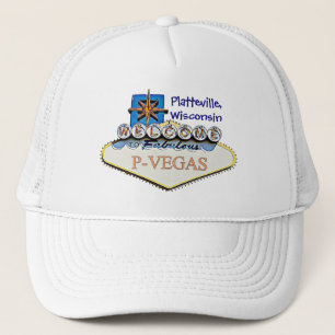 Platteville, Wisconsin P-Vegas Casquette de base-b