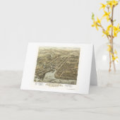 Plattsburgh, NY Panoramische Kaart - 1877 (Gele Bloem)