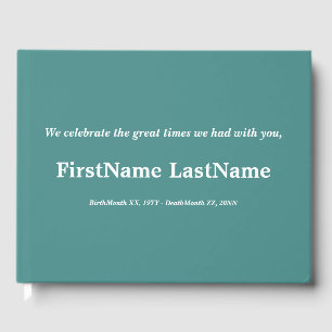 Platvis, conservatief Memorial Guestbook Gastenboek