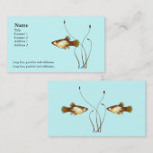 Platy on Blue Visitekaartje (Voorkant / Achterkant)