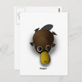 platypus briefkaart (Voorkant / Achterkant)