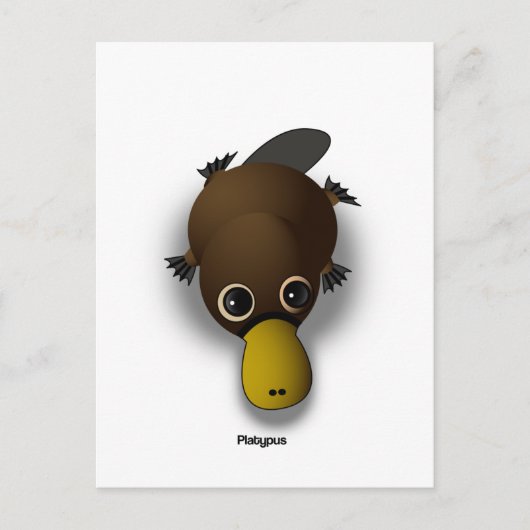 platypus briefkaart (Voorkant)