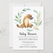 Platypus Bush Baby | Invitations de douche pour bé (Devant)