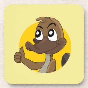 Platypus die cartoon drankkusten oplevert bier onderzetter
