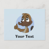 Platypus donnant des pouces de carte postale (Devant)