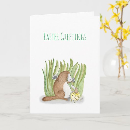 Platypus- en eicasekaart kaart (Gele Bloem)