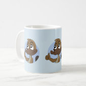 Platypus giving thumbs up cartoon coffee mug (Devant gauche)
