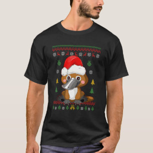 Platypus kerstboom — Santa Hat Ugly Xmas Duckbi T-shirt