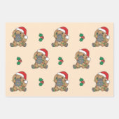 Platypus Kerstmis Winter Dieren Vakantie Platypus Inpakpapier Vel (Voorkant 3)