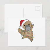 platypus kerststaarten zoete dieren briefkaart (Voorkant / Achterkant)