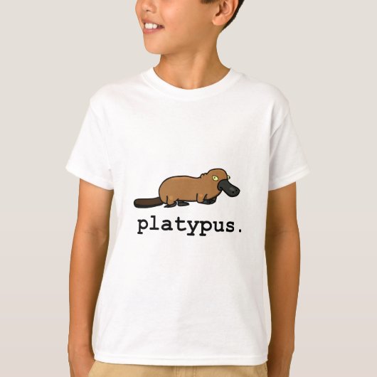 Platypus lichtkleuren t-shirt (Voorkant)