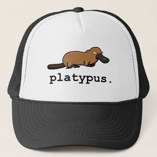 Platypus lichtkleuren trucker pet (Voorkant)