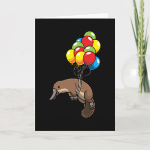 Platypus met ballon kaart